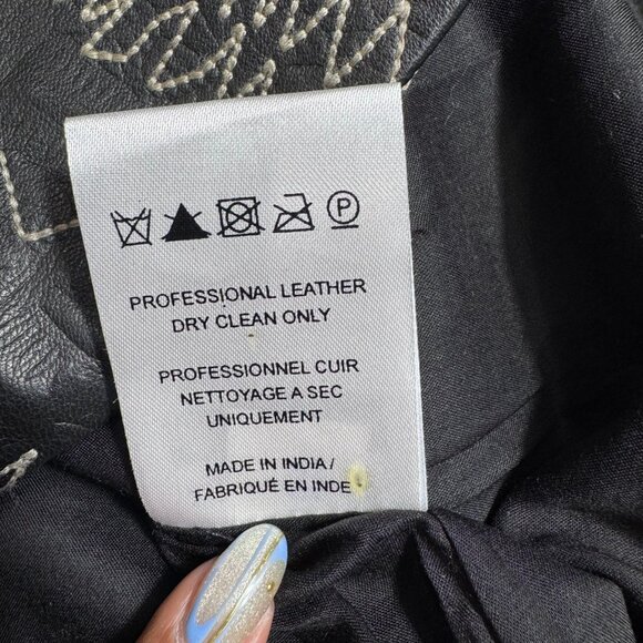 Free People Rock The Croc Lamb Leather Whimsigoth Y2K Mini Skirt (Size 10) - Picture 12 of 15